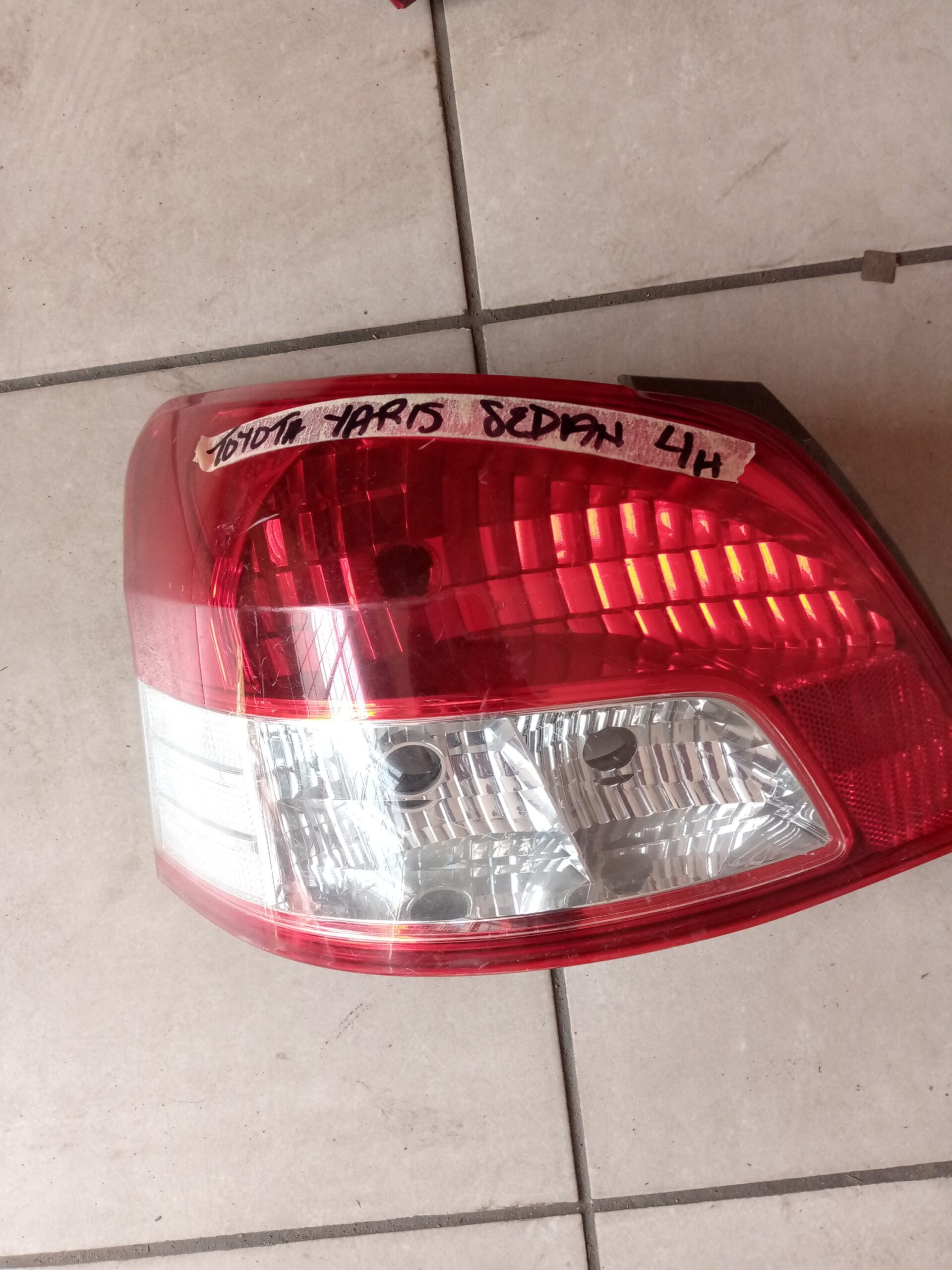 Toyota Yaris sedan left side Taillight