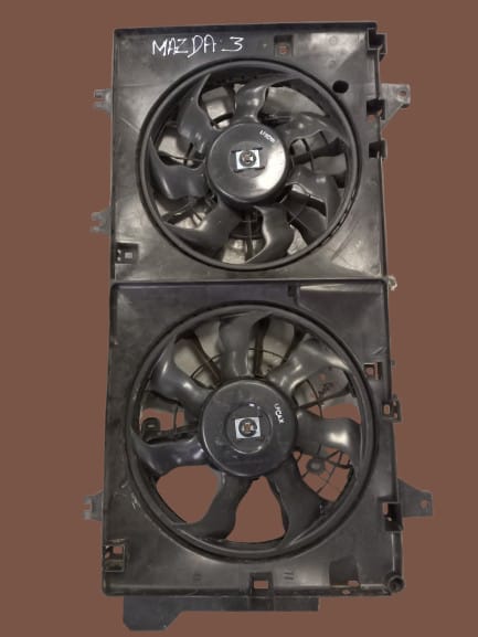 Mazda 3 BM BN double radiator cooling fan assembly 2014–2019